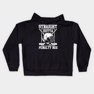 Straight Outta The Penalty Box - Hockey Kids Hoodie